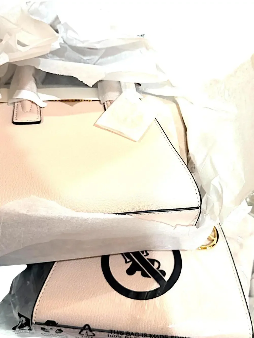 Michael Kors XS Avril Small Satchel Crossbody Handbag in Light Pink NWT